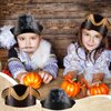 Funtery 48 Pcs Halloween Pirate Hat Pirate Party Accessories Kids Paper Pirate Costume Cap for Caribbean Cosplay (Captain)