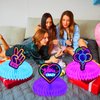9Pcs Glow Honeycomb Centerpieces for Glow Party Decorations,Honeycomb Table Toppers, Glow Neon Party Decorations Baby Shower Wedding Party Neon Centerpieces for Tables