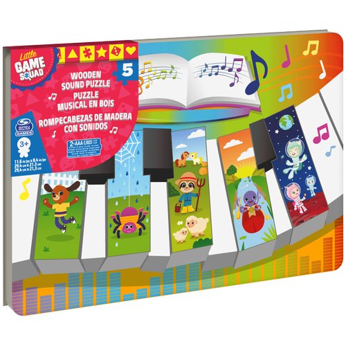 Spin Master Piano Notes Wood Sound Puzzle, for Families and Kids Ages 3 and up