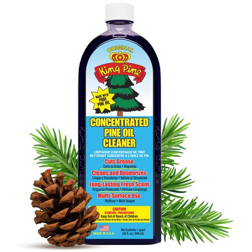 King Pine Concentrated Pine Oil Multi-Surface Cleaner Industrial Strength, Original Black, 32 Fl Oz