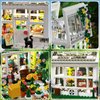 Flower House Building Mini Set with LED, City Street View Greenhouse Building Blocks Toy, Halloween Xmas Gift for Friends or Girls 8-12 Year