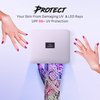 ManiGlovz - The ORIGINAL UPF 50+ UV Light Protective Nail Gloves | Gel Manicure Gloves and Anti UV Fingerless Gloves for Women | Can be Used as Sun Protection Gloves for Driving | Hard Core Print