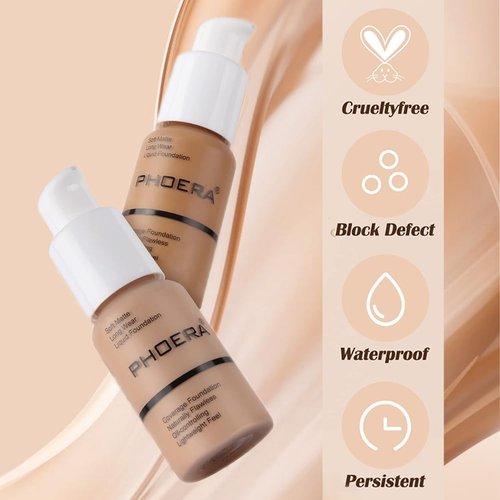 Foundation,Matte Foundation Concealer Full Coverage,Oil-Control &Waterproof Foundation Makeup For Women. (#102 Nude, 30ml)