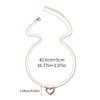 TseanYi Crystal Heart Necklace Gold Cz Heart Pendant Necklace Boho Love Heart Necklace Sparkling Crystal Heart Choker Necklace Crystal Love Pendant Necklace Chain