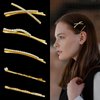 16 Pieces Gold Rhinestone Bobby Pins Set Delicate Decorative Fancy Crystal Hair Clips Shiny Fancy Metal Barrettes, I S X Shaped Diamond Hair Accessories for Women Ladies Girls Wedding Prom Party