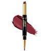 NILKJAR Dark Red Women's Matte Lipstick and Lip Liner Set,DNM Double-ended Design Lipstick and Lip Liner in One,Lasting Waterproof Lipstick and Lip Liners Combo Lip Liner Pencil Set 06#