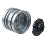 TOOMOD Aluminum Wheel Rim Set Wheel Hub for Tamiya Grasshopper,Hornet, Mighty Frog, Buggy Champ, Fast Attack, Fighting Buggy Upgrades Parts （Silvery）