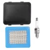 Anxingo 17211-ZL8-023 Air Filter With 17231-Z0L-050 Cleaner Cover Replacement for Honda GCV135 GCV160 GCV190 Engine HRB216 HRB217 HRR216 HRS216 Motor Pressure Washer Push Lawn Mower + Spark Plug