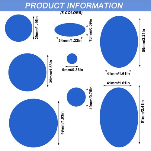 64 Pcs Puffer Down Jacket Repair Patch Kit, Nylon Fabric Repair Patch Self Adhesive Waterproof Stick On Patches Tape for Coat Clothing Tent Sleeping Bags Ski Pants Holes Fixing Round,8 Colors