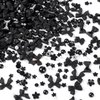 COOSLIM 120 PCS Bow Nail Charm Black 3D Bows Nail Charm Black Bowknot with Gems and Flower Nail Charm for Acrylic Nails Decoration for Nail Art Crafts (Black Bow)