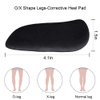 Dr. Foot’s Orthopedic Medial & Lateral Heel Wedge Gel Insoles for Supination & Pronation, Adhesive Inserts for Foot Alignment, Knee Pain, Bow Legs, Osteoarthritis - 3 Pairs (Transparent+Brown+Black)