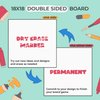 DIY Board Game Kit - Make Your Own Board Game Kit with Double-Sided Blank Game Board, Blank Board Game Box, Board Game Pieces, Board Game Accessories