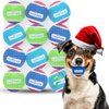 Nobleza Dog Tennis Balls 12 Pack, Durable Bouncy Floatable Squeaky Tennis Balls for Dogs for Fetch & Exercise, Training Interactive Natural Rubber Squeaky Dog Ball for Small Medium Dogs, 2.5in