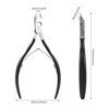 FERYES Cuticle Clipper Professional Manicure and Pedicure Cuticle Remover Tools, Medical Grade Stainless Steel Cutical Cutter, 8mm Jaw- 1 Piece (Black)