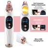 Blackhead Remover Pore Vacuum with Hot Compress- 2024 Upgraded Electric Face Cleaner Pore Extractor Pimple Extractor Acne White Heads Removal Tool with 5 Suction Head LCD Screen and Base