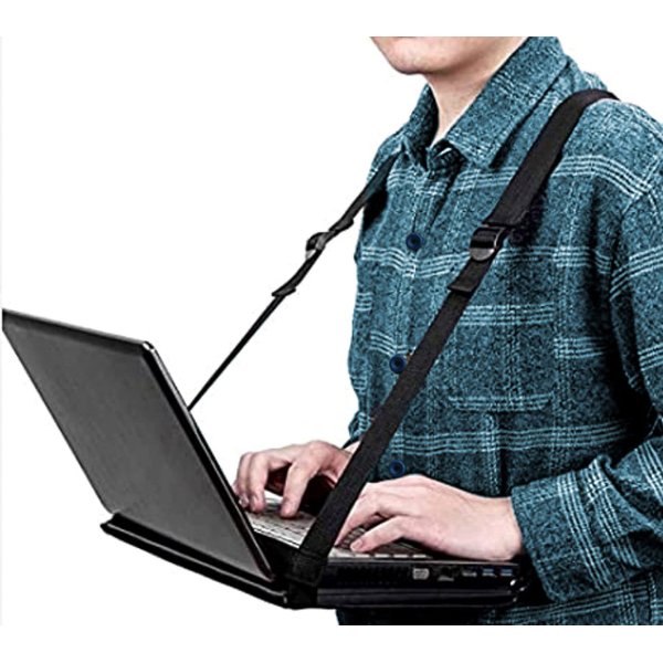 Laptop Harness, Standing Laptop Harness, Walking Desk, Mobile Laptop Desk, Hands Free Wearable Desk Mobile Laptop Harness, Standing Desk Walking Desk for 13" Laptop or Clipboard