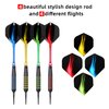 centaur 12 Pack Soft Tip Darts, Professional 18 Gram Plastic Tip Dart Sets with 4 Colors Premium Aluminum Shafts 100 Dart Tips 16 Dart Flights and Dart Case for Electronic Dart Board