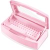 Machine-Ya Plastic Sterilizing Tray,Sterilization Box,Nail Art Tool Sterilizer Tray, Sterilizer Tray Box Nail Art Salon Sterilizing Too（Pink）