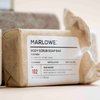 MARLOWE. No. 102 Men's Body Scrub Soap 7oz (3 Bars) Earthy Oud Wood Scent, Best Exfoliating Bar for Men, Made with Natural Ingredients, Apricot Seed Powder, Shea Butter, Olive Oil, Green Tea Extracts