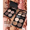 Quad Eyeshadow Palette Makeup,Champagne Rose Pink Dark Brown Bronze Gold Naked Eyeshadow Pallet Matte to Shimmer,High Pigmented Waterproof Long Lasting Creamy Eye Shadow Powder Built-In Mirror,0.31 Oz