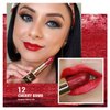Oulac Red Lipstick for Women with Metallic 3D Shine Lightweight Hydrating Formula, High Impact Lip Color, Full Coverage Lip Makeup, Cherry Bomb(12)