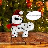 Gfilay Twerking Dog Toy - Singing and Dancing Animated Christmas Decorations Plush Puppy with Santa Claus Outfit, Soft and Cute Stuffed Animal for Kids and Lovers
