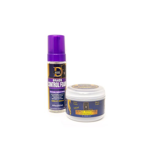 The Roots Naturelle Black Panther Braid Foam & Edge Control (Braid Kit) 2 Pc Pack