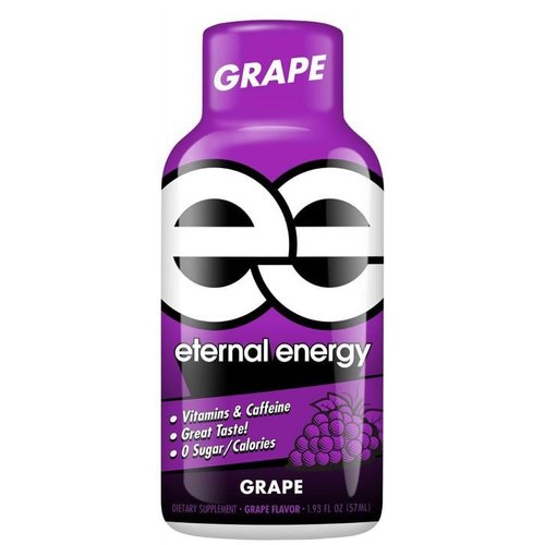 Eternal Energy Premium Energy Shot (Grape, 6 count, Pack of 6)