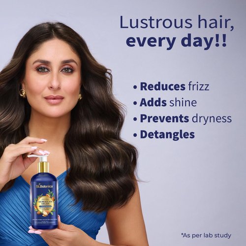 StBotanica Moroccan Argan Hair Conditioner - With Organic Argan Oil & Vitamin E (No Sulphate, Paraben) 300ml