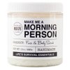 Mojo Spa Make Me a Morning Person Face and Body Scrub for Women and Men, Deep Moisturizing Facial and Full Exfoliating Skincare with Peppermint and Rosemary Scent, Sugar Based Exfoliator, 10 oz.