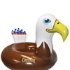 Coconut Outdoor Patriotic Bald Eagle Pool Float – Inflatable Pool Ring – Durable Long Lasting Lounge Tube and Water Toy – Fun Decoration for Parties, Events – Ages 8+ Years