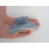Art deco silver gray/blue sparkle hair claw clip for thick hair