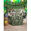Army Birthday Party Decorations Camouflage Party Decoration Include Camo Happy Birthday Banner and Military Theme Hanging Swirls Decor for Boys Girls Birthday Party Supplies