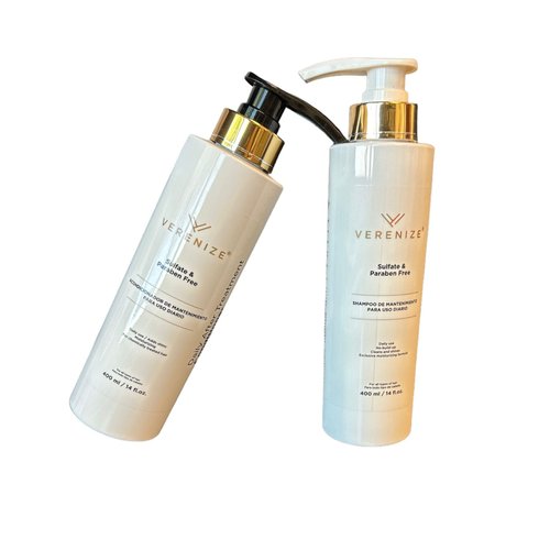 VERENIZE Sulfate free Shampoo & Conditioner (Set), 14 Fl Oz (Pack of 1), White