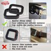 6 Pack - Multiple Size Combination，2 Inch Hitch Receiver Silencer Pad - Compatible with Most 2 Inch Trailer Hitch Receiver