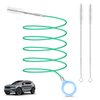 Auto Sunroof Drain Cleaning Tool,118Inch Long Pipe Cleaner for Car,Flexible Tube Cleaning Brush with 2Pcs 7.9inch Cleaning Brush Skinny Pipe Drain Dredge Cleaning Tool for Car Sunroof Wiper Drain Hole