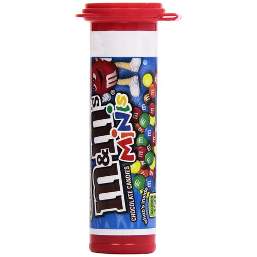 M&M's Milk Chocolate Minis Candy, 1.08-Ounce Tubes (Pack of 24)