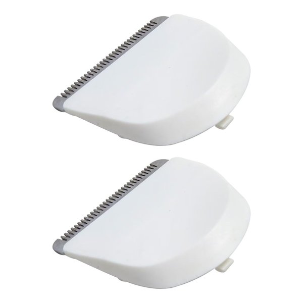 New 2PCs Hair Clipper Trimmer Blades Replacement Compatible for Wahl Peanut 8685, 8655, 8663, 8685-1701,White by Vicue