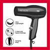 REVLON Travel Hair Dryer | Salon-Style Blowouts, Lightweight Design, 1875 Watts for Fast Drying with 2 Heat & Speed Settings for Drying and Styling Flexibility (Black)