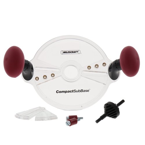 Milescraft 1225 Compact Sub Base - Universal Router Guide Sub Base for Compact Routers - Compatible with Porter Cable Style Routers, As Shown in Picture
