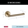 DELTA Faucet 75950-CZ Trinsic Toilet Paper Holder, 3.31 x 7.00 x 3.31 Inches, Champagne Bronze