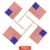 BLUE TOP 100 Pcs USA American Flag Toothpick Flags,Small Toothpick Mini Stick Cupcake Toppers Olympic Games Celebration Party Decoration Celebration Cocktail picks for Party Bar Sport events.