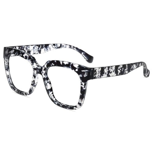 Firmoo Blue Light Blocking Glasses,Oversize Bagy Computer Eyeglasses, Classic Stylish Square Frame Eyewear for Women/Men (Pattern Frame)