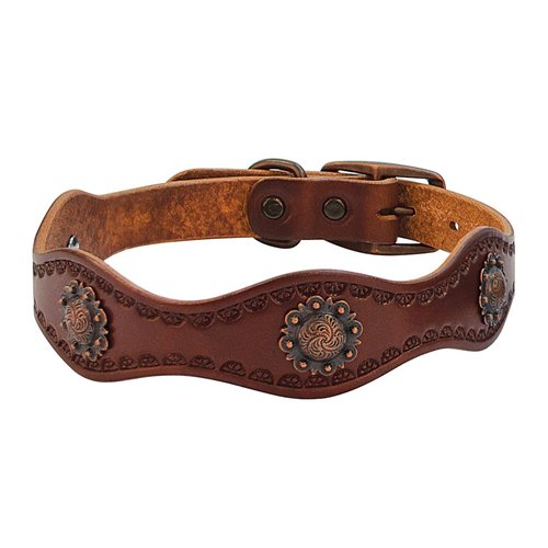 Weaver Leather Sundance Dog Collar, 1 x 23-Inch, Brown