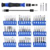 ORIA Precision Screwdriver Kit, 60 in 1 with 56 Bits Screwdriver Set, Magnetic Driver Kit with Flexible Shaft, Extension Rod for Mobile Phone, Smartphone, Game Console, Tablet, PC, Blue
