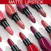 Easilydays Matte Red Lipstick for Women, Moisturizing Velvet Lipsticks, Long Lasting Smudge-Proof Lip Stick, Light Bright Labiales Matte Lipstick Lip Stain High Pigmented Dark Makeup Lip Gloss (#07)