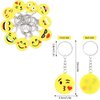 CRSUSUKJ 32 Pack Mini Emoticon Keychain Plush(16 expressions), Cute Keychain, Party Favors for Kids, Keychains, Valentine's Day Gifts/ Birthday Party Supplies, Emoticon Gifts Toys Carnival Prizes...