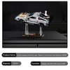 NAOCARD Acrylic Display Stand for (Back to The Future Time Machine Lego 10300) Car Building Block Model, Customised Collection Clear Display Riser Holder