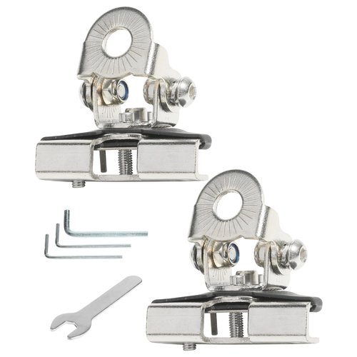 RACOONA Led Light Bar Mounting Brackets,Car Accessories Hood Mount Light Brackets,Universal Adjustable Pillar Hood Bracket Kit,Led Work Light Holder Bracket Clamp Holder for Off Road Jeep Truck SUV