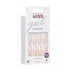 KISS Gel Sculpted, Press-On Nails, Nail glue included, Hold Me Closer', Off White, Long Size, Coffin Shape, Includes 28 Nails, 2g Glue, 1 Manicure Stick, 1 Mini file